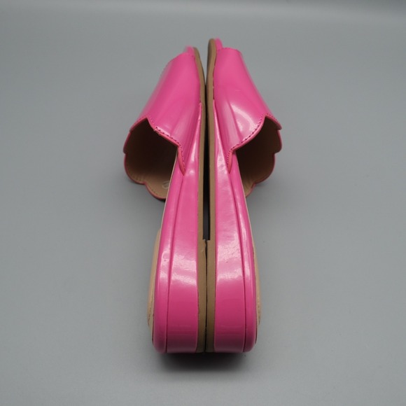 Bandalino Women's Pink Kayla Sandals Leather Scalloped Slide ‎ Size 8M - Picture 4 of 12